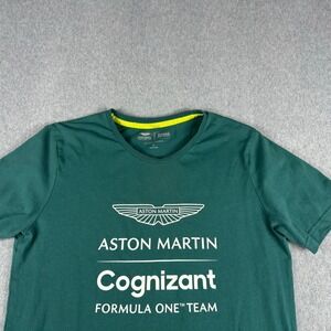 Aston Martin Pelmark Cognizant T Shirt Green‎ Men's S Pelmark Teckit Formula 1